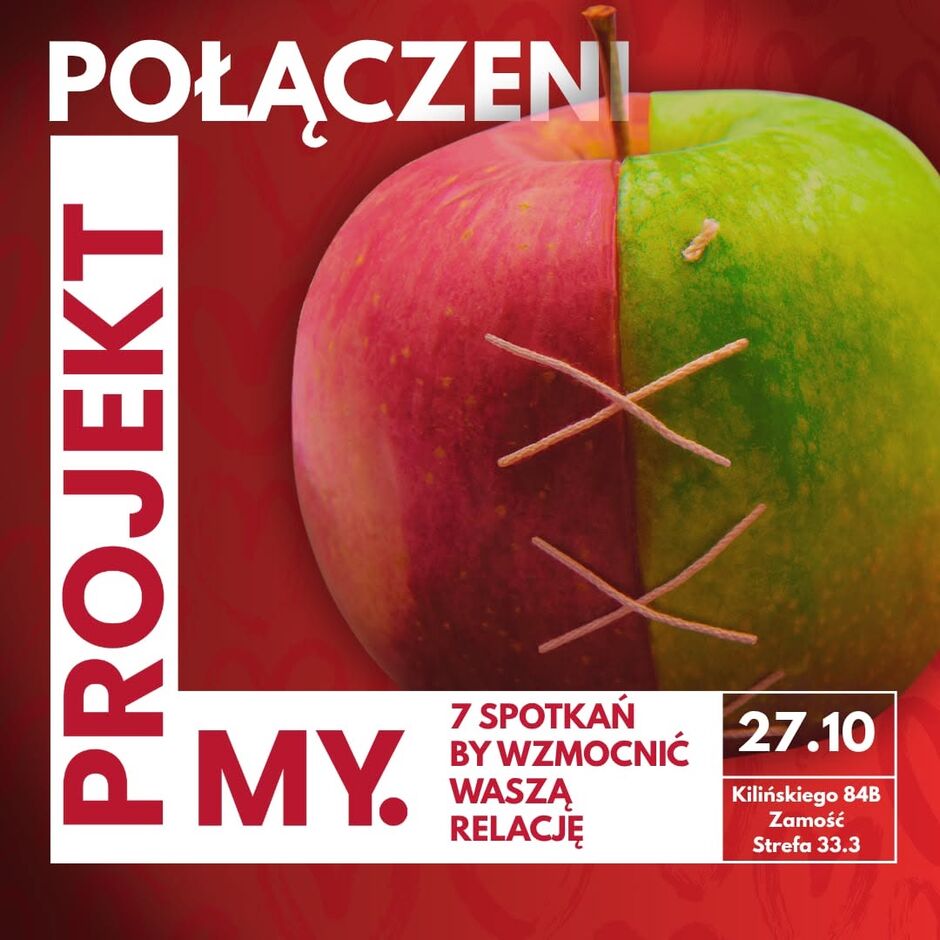 Plakat Projekt.MY – spotkania dla małżeństw w Zamościu